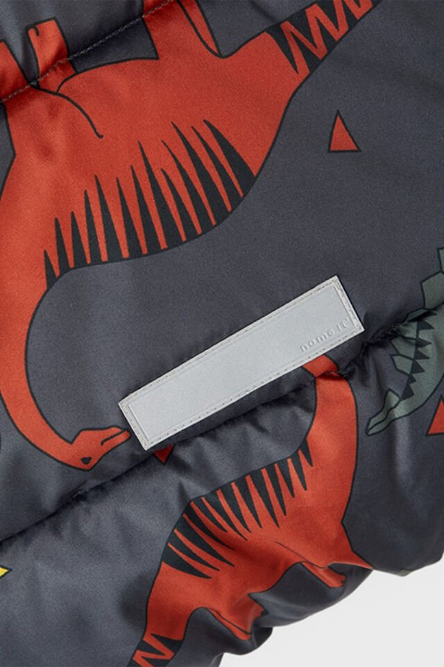 ANSTRASİT RENKTE DİNOZOR BASKILI ERKEK ÇOCUK MONT