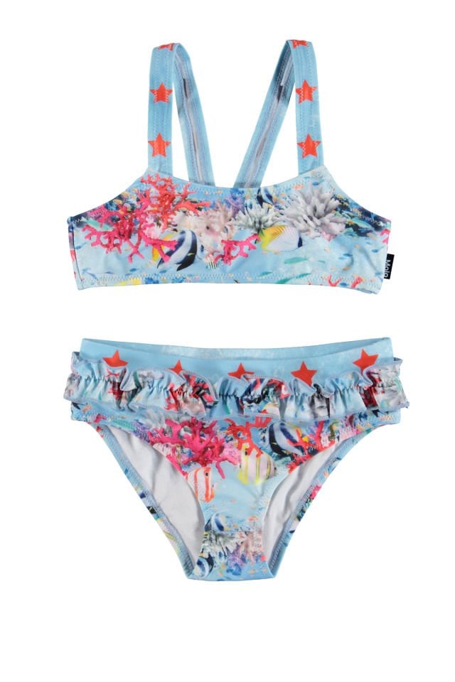 NAILA CORAL STRIPE BİKİNİ