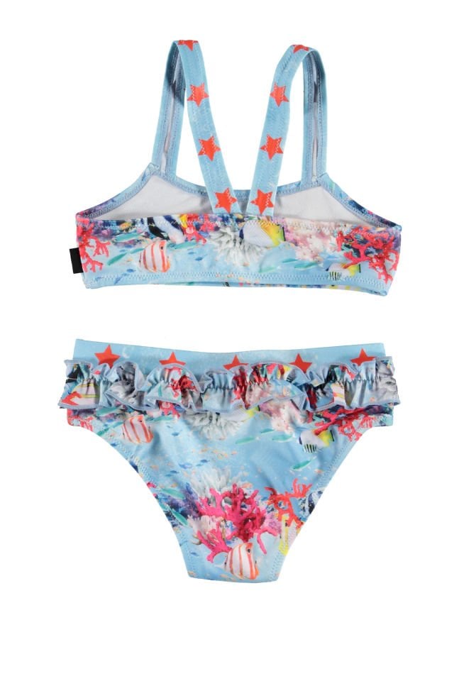 NAILA CORAL STRIPE BİKİNİ