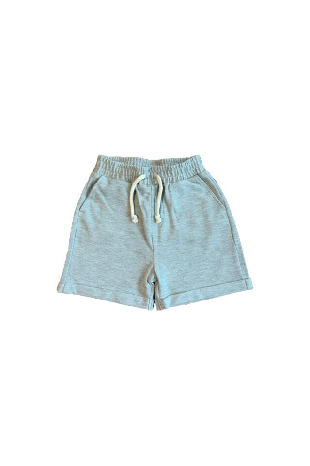 Gri Renk Pike Kumaş Cepli Erkek Bebek Şortu