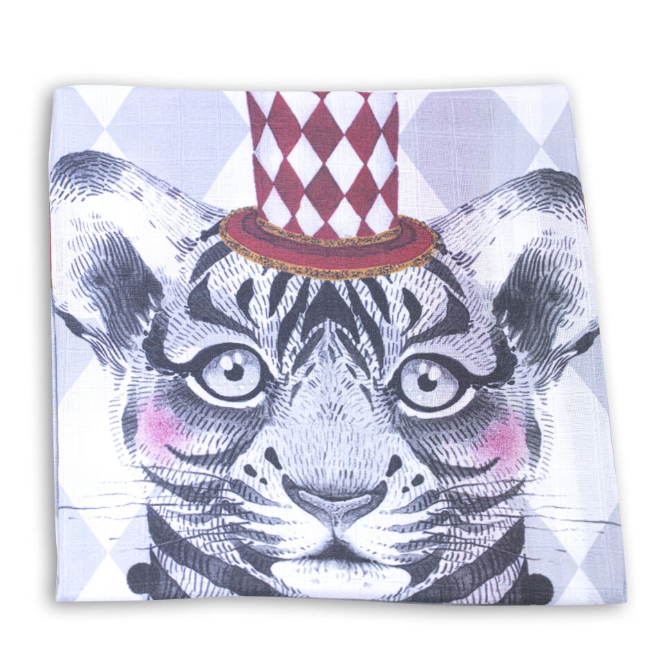 FASHION TIGER MÜSLİN ÖRTÜ