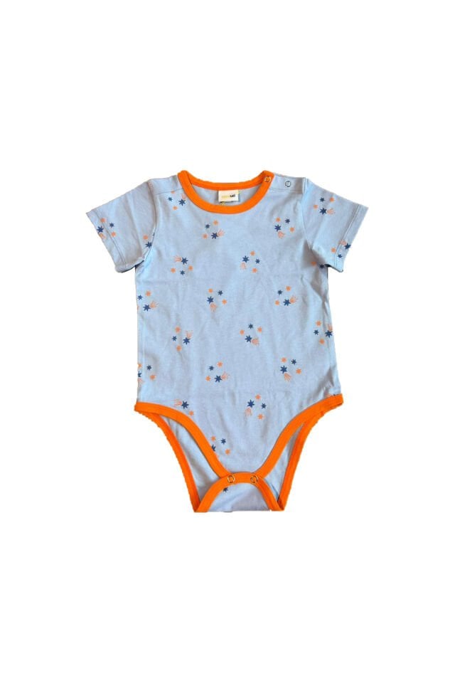 Yıldız Baskılı Lila Bebek Tulum