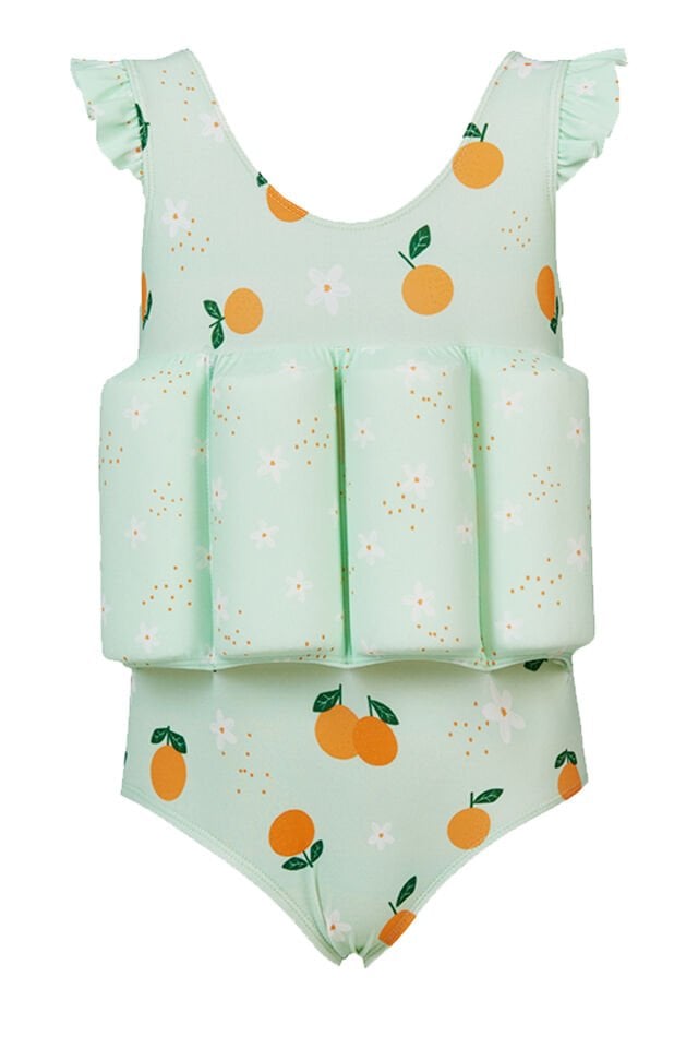 PORTAKAL ÇİÇEĞİ TEMALI YÜZME ÖĞRETİCİ MAYO