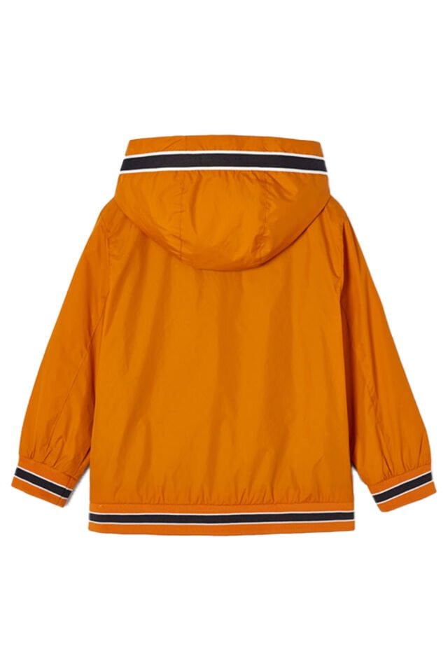TURUNCU KAPÜŞONLU ERKEK ÇOCUK RÜZGARLIK