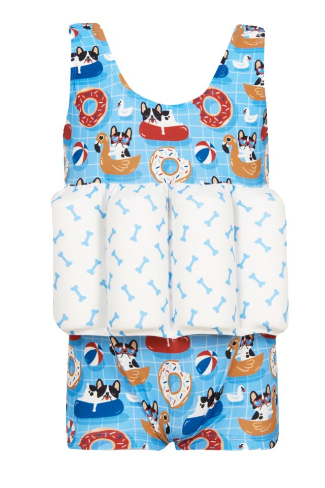 FRENCH BULLDOG DESENLİ YÜZME ÖĞRETİCİ MAYO