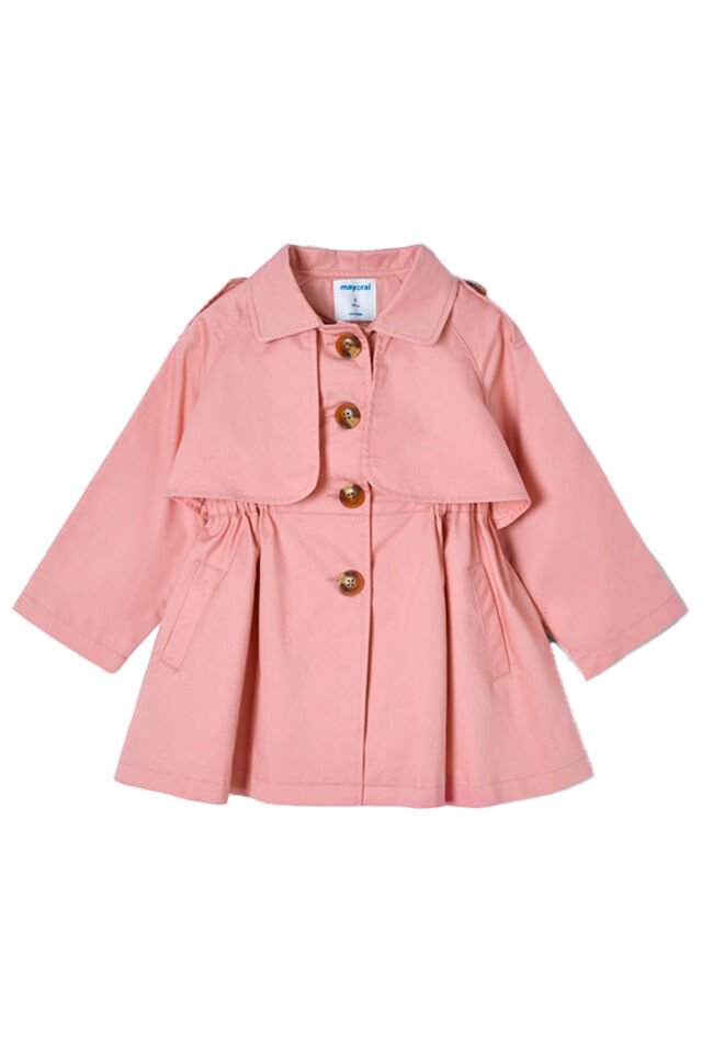 PEMBE KIZ ÇOCUK TRENCH COAT