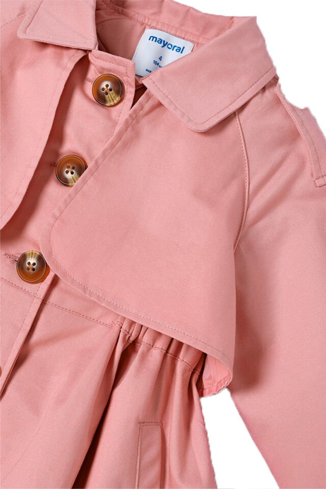 PEMBE KIZ ÇOCUK TRENCH COAT