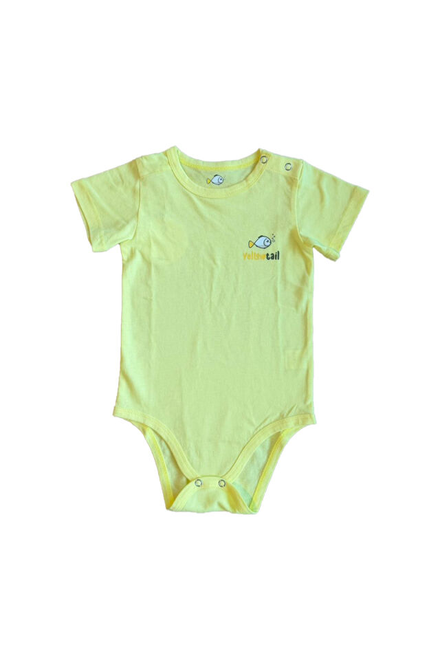 Limon Sarısı Unisex Bebek Body