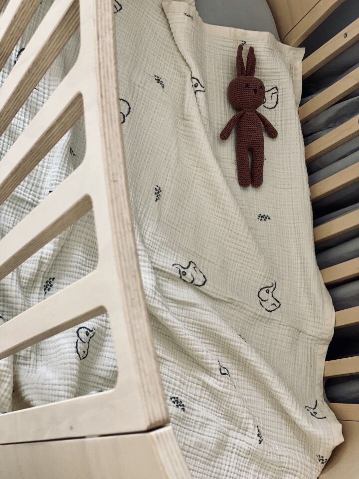 KREM RENGİ MÜSLİN BATTANİYE