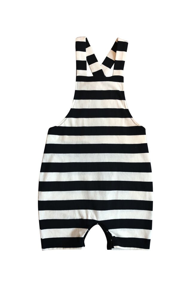 ÇİZGİLİ UNISEX BEBEK SALOPET