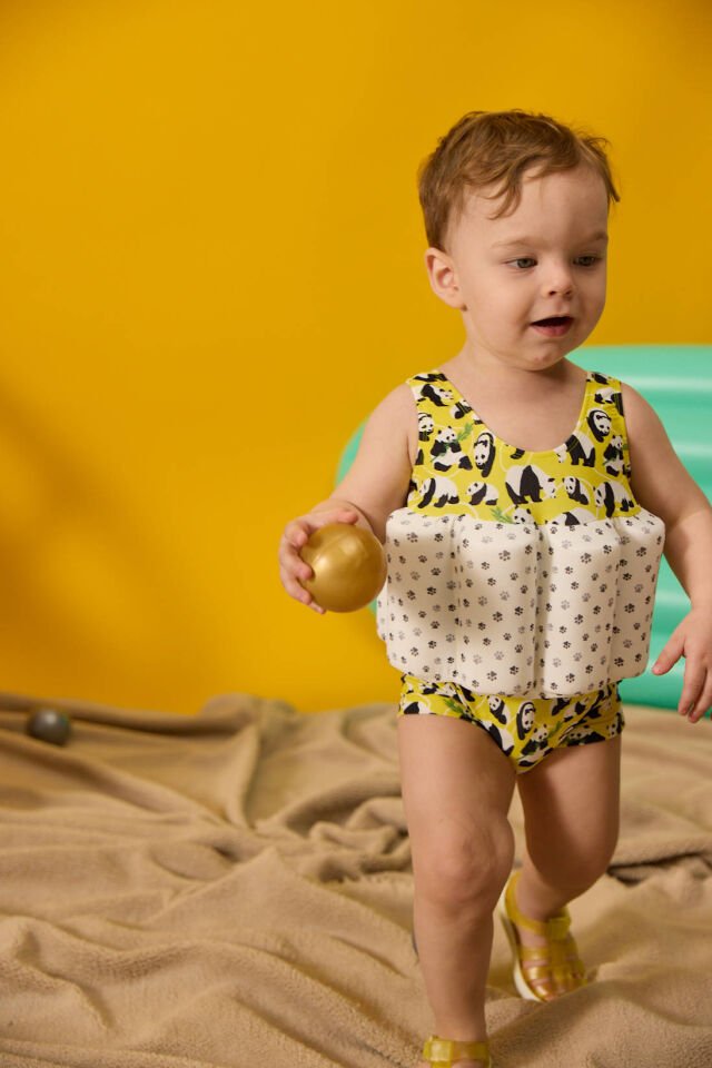 PANDA DESENLİ YÜZME ÖĞRETİCİ MAYO