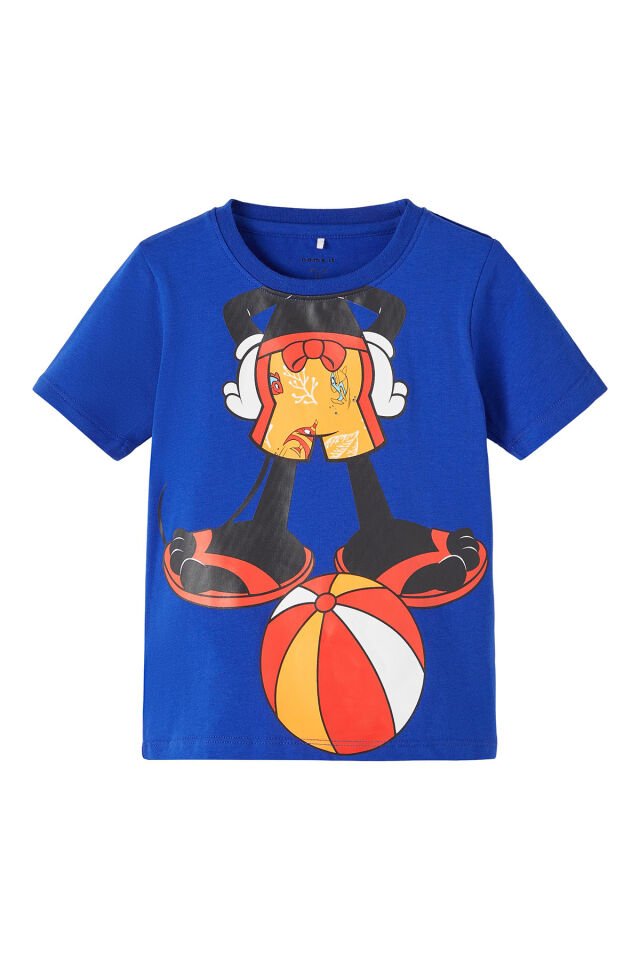 MICKEY BASKILI LACİVERT ERKEK ÇOCUK T-SHIRT