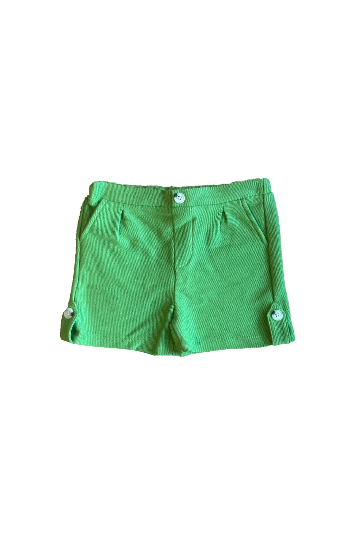 Yeşil Çizgili Erkek Bebek Şortu