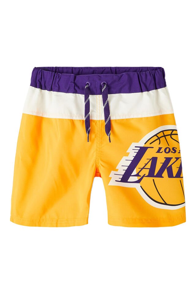 LAKERS BASKILI ERKEK ÇOCUK DENİZ ŞORTU