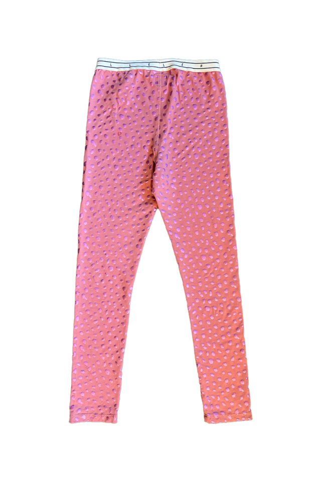 PEMBE VARAK BASKILI KIZ ÇOCUK TAYT