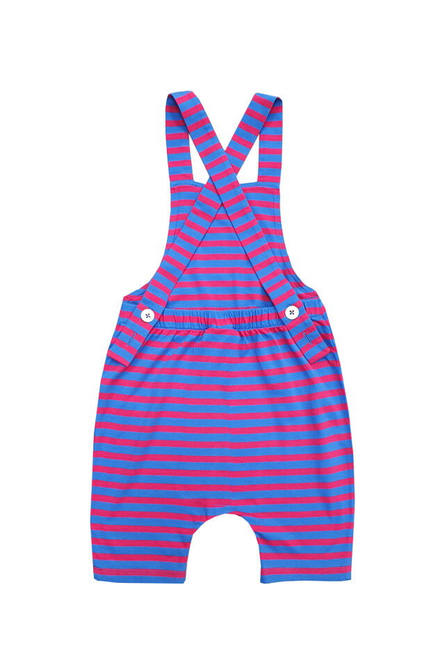 RENKLİ ÇİZGİLİ UNISEX BEBEK SALOPET