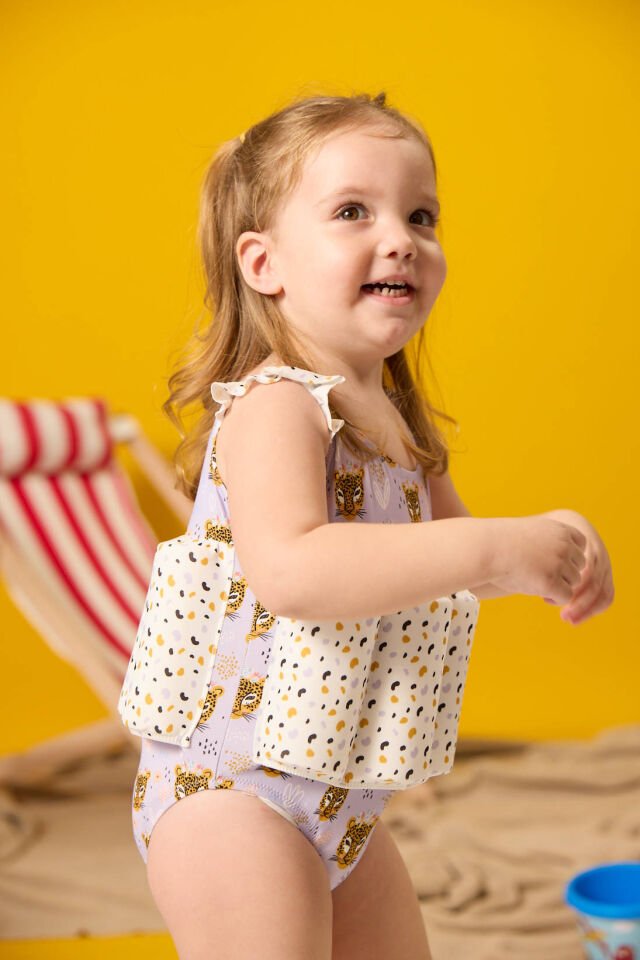 LEOPAR TEMALI YÜZME ÖĞRETİCİ MAYO