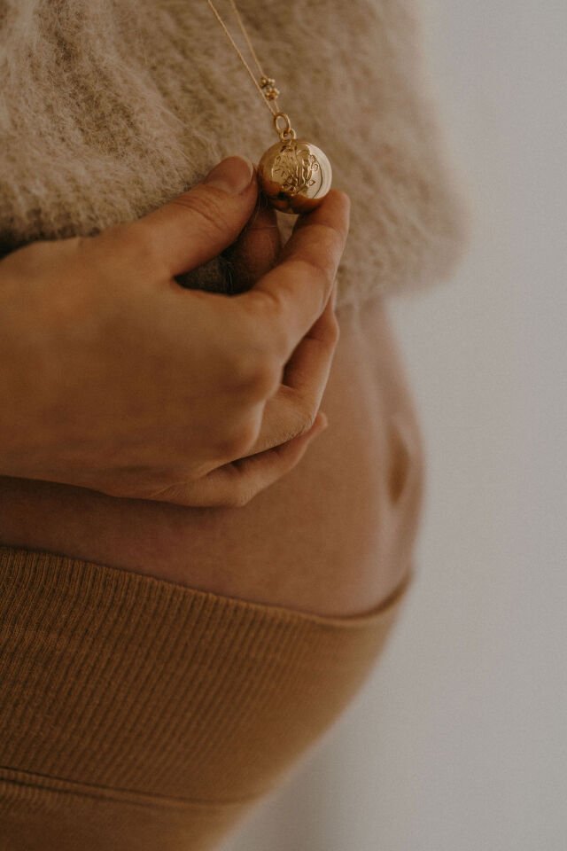 RAINBOW PEMBE ALTIN KAPLAMA HARMONİ HAMİLE KOLYESİ