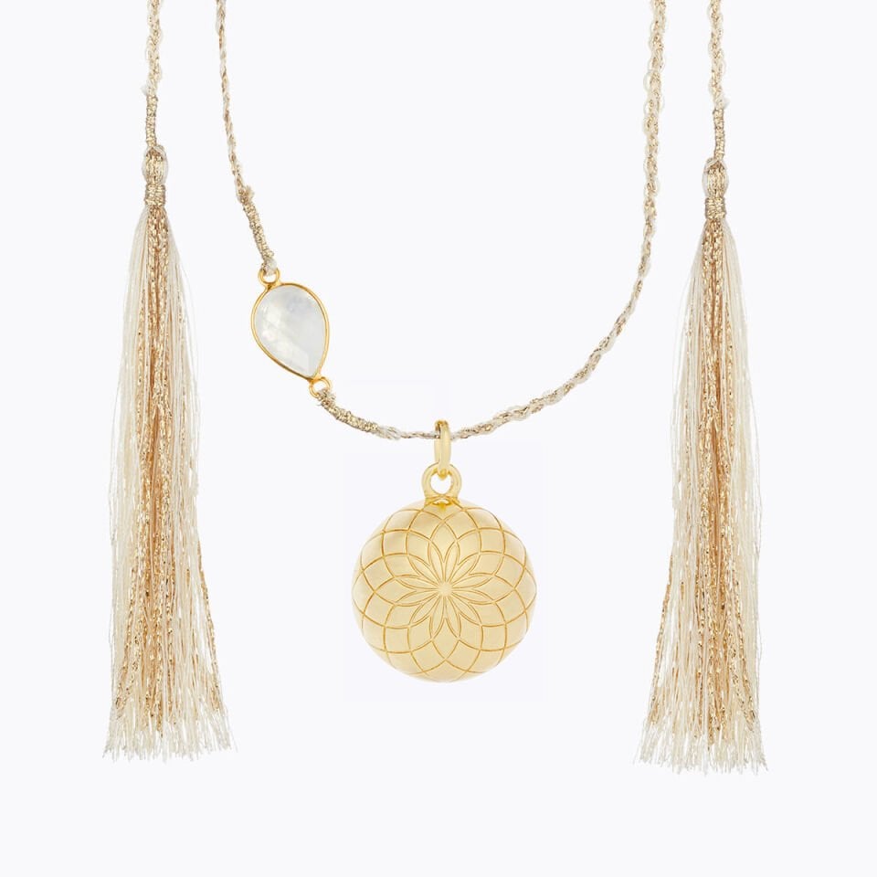 LOTUS ALTIN KAPLAMA HARMONİ HAMİLE KOLYESİ