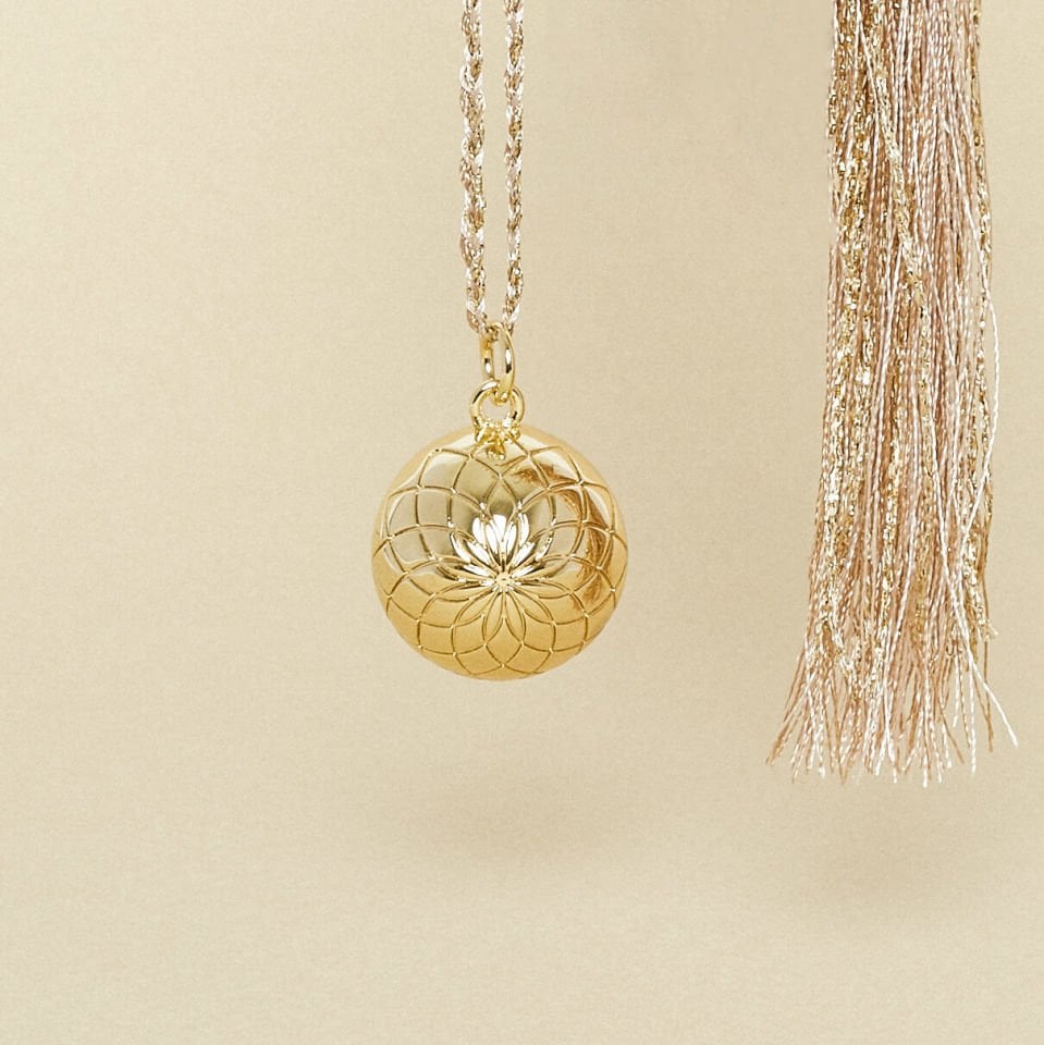 LOTUS ALTIN KAPLAMA HARMONİ HAMİLE KOLYESİ