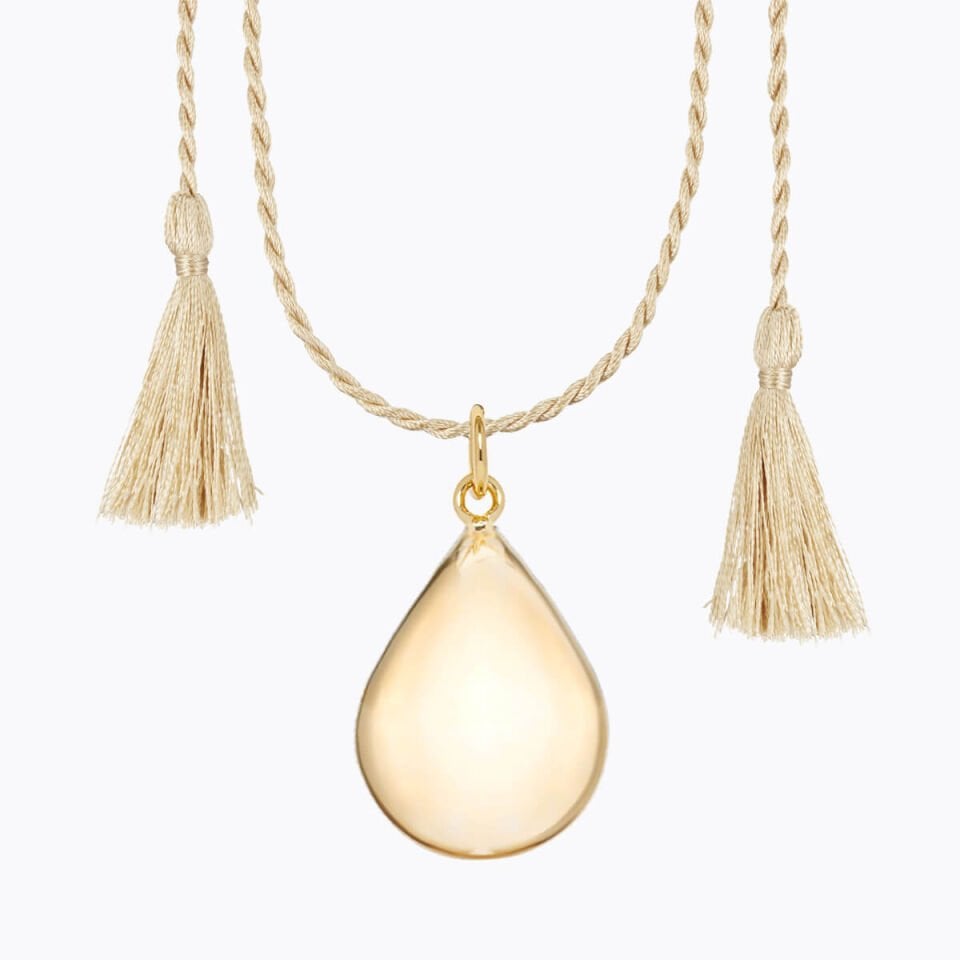 DROP ALTIN KAPLAMA HARMONİ HAMİLE KOLYESİ