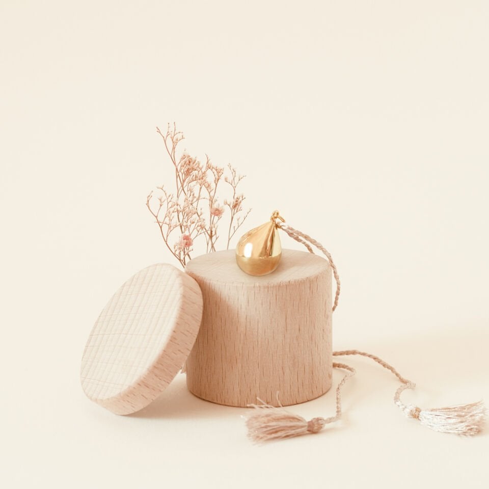 DROP ALTIN KAPLAMA HARMONİ HAMİLE KOLYESİ