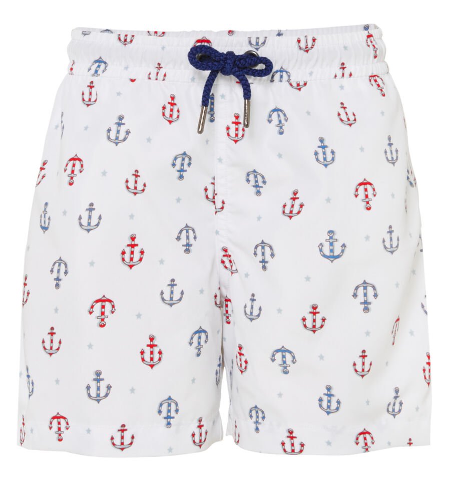 ERKEK ÇOCUK ÇAPA DESENLİ DENİZ ŞORTU