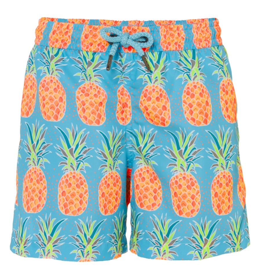 ERKEK ÇOCUK ANANAS DESENLİ DENİZ ŞORTU