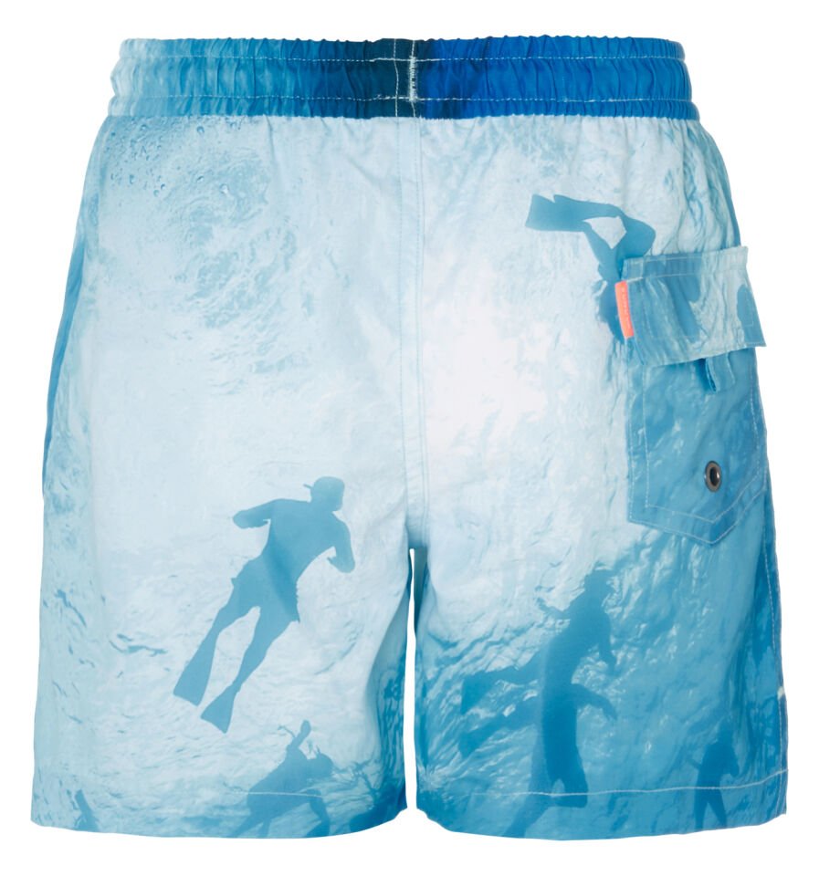 ERKEK ÇOCUK DALGIÇ DESENLİ DENİZ ŞORTU