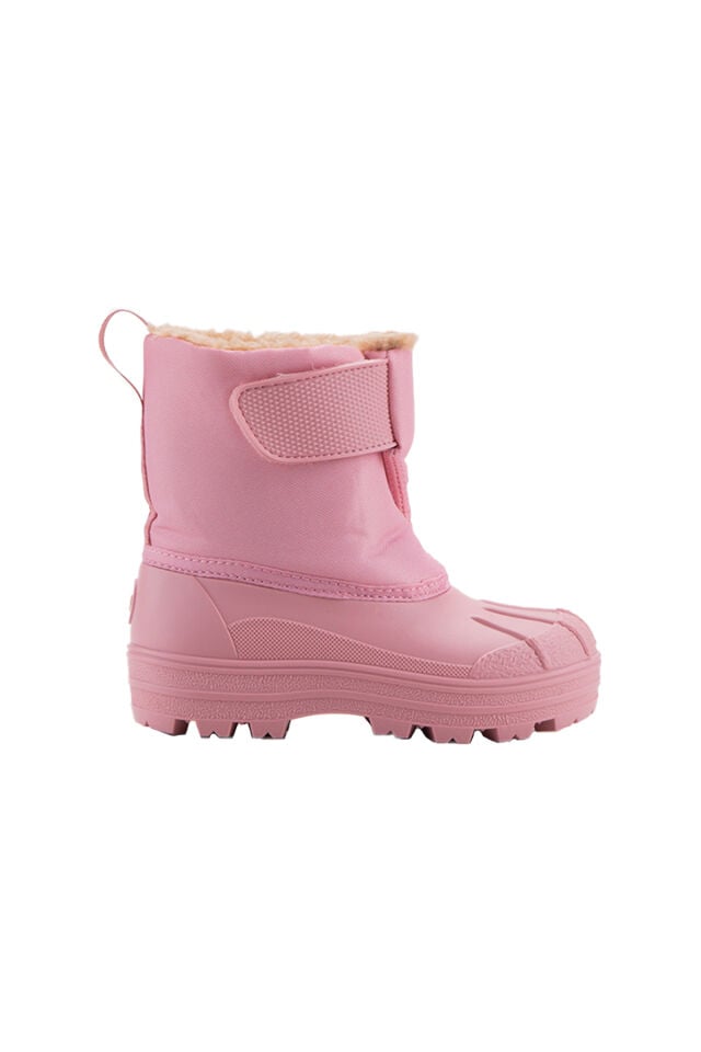 Neu Rosa İçi Kürk Dolgulu Cırtlı Pembe Kar Botu