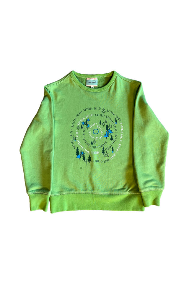YEŞİL AĞAÇ BASKILI SWEATSHIRT VE ŞORT TAKIM