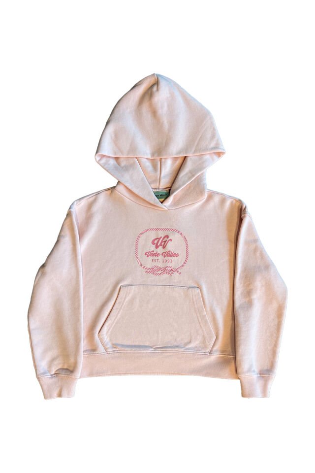 TOZ PEMBE GEMİCİ DÜĞÜMÜ BASKILI KIZ ÇOCUK SWEATSHIRT