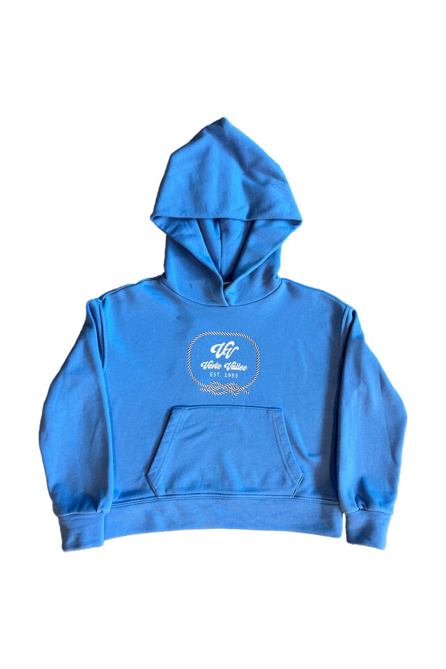 MAVİ GEMİCİ DÜĞÜMÜ BASKILI KIZ ÇOCUK SWEATSHIRT