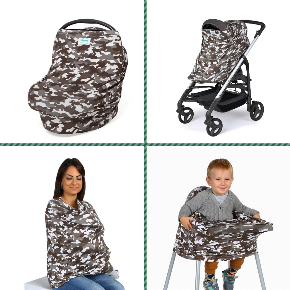 FONKSİYONEL PUSET & EMZİRME ÖRTÜSÜ-KAMUFLAJ