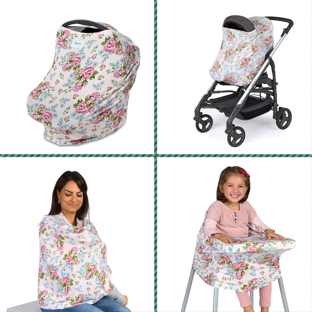 FONKSİYONEL PUSET & EMZİRME ÖRTÜSÜ-ROZA