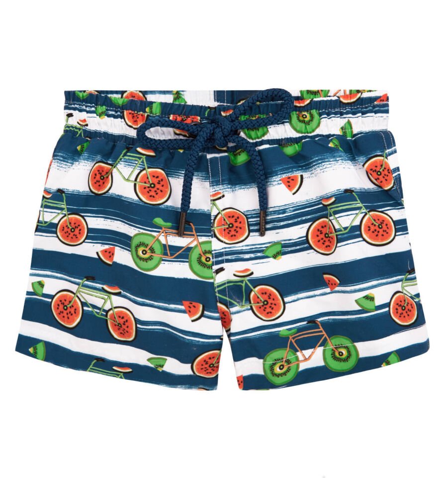 KİVİ VE KARPUZ DESENLİ ERKEK BEBEK DENİZ ŞORTU