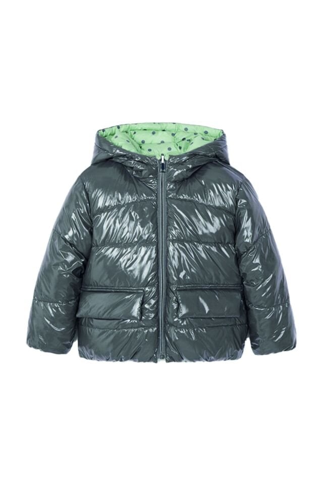 ÇİFT TARAFLI PUANTİYELİ ŞİŞME KIZ ÇOCUK MONT