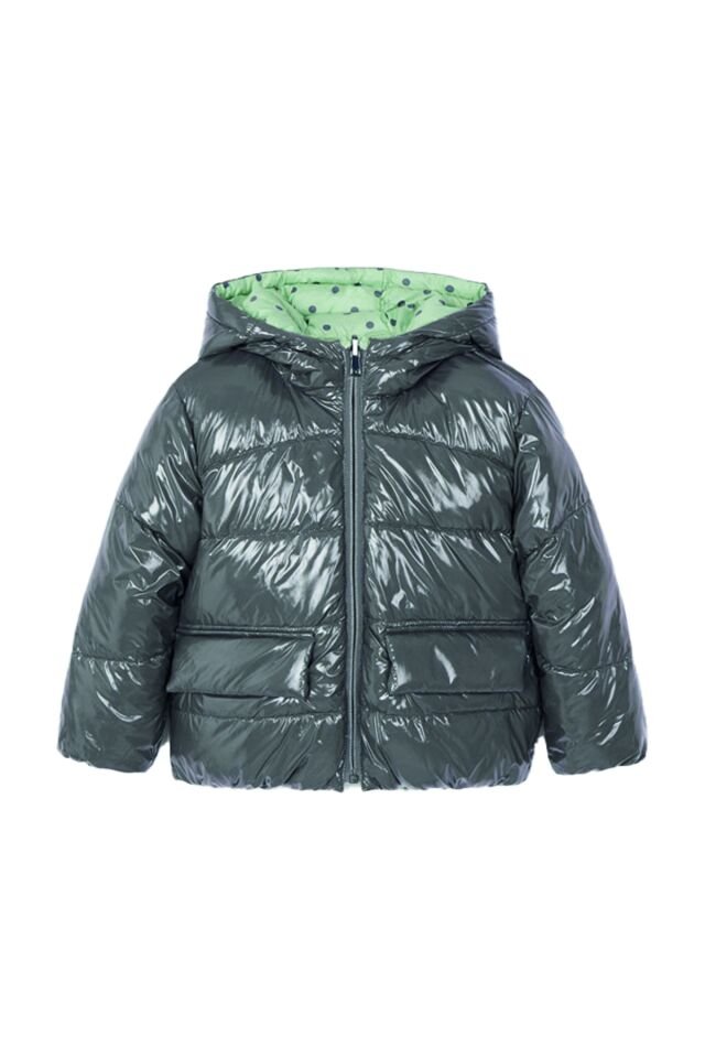 ÇİFT TARAFLI PUANTİYELİ ŞİŞME KIZ ÇOCUK MONT