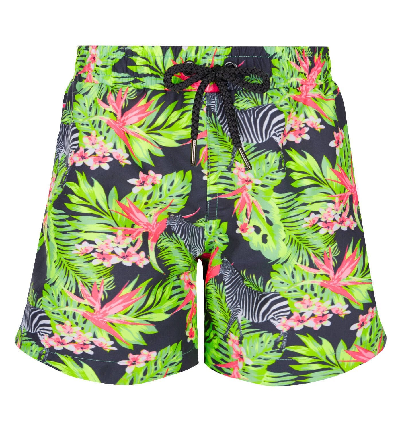 YEŞİL ORMAN DESENLİ ERKEK ÇOCUK DENİZ ŞORTU