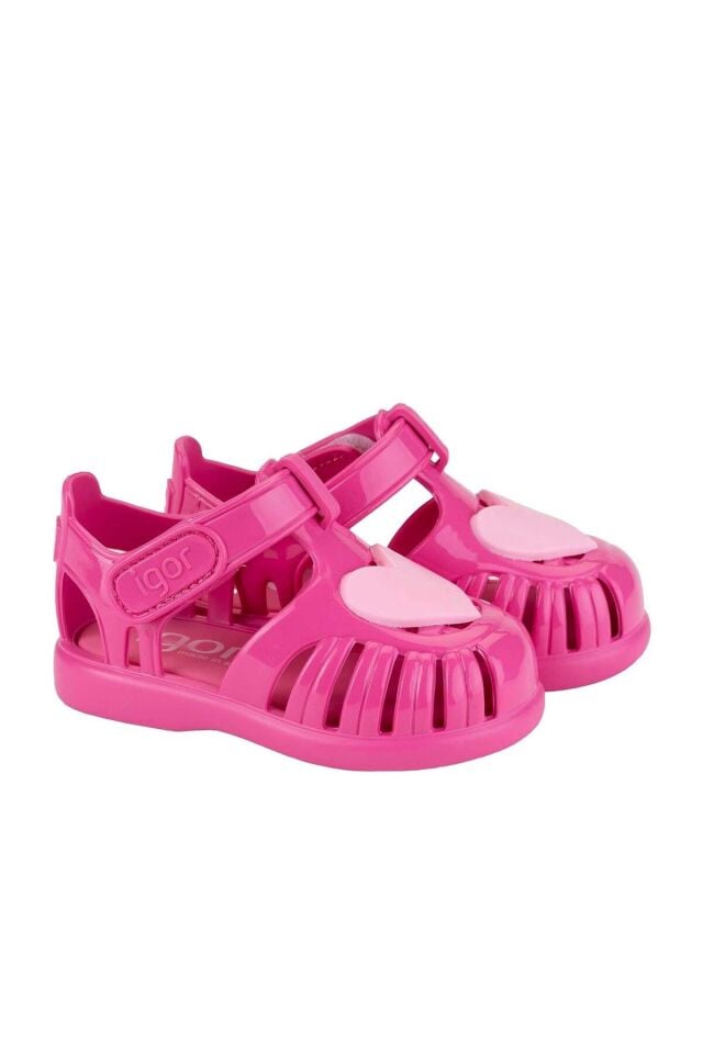 Tobby Gloss Love Fuşya  Çocuk Sandalet