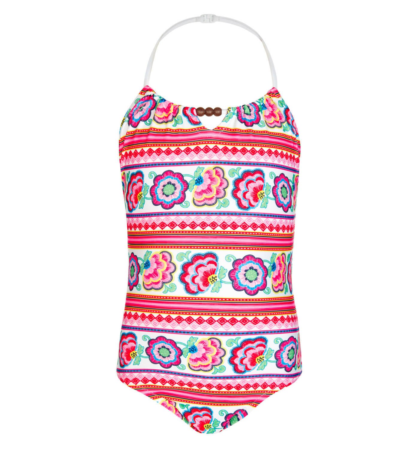 MEKSİKA ÇİÇEKLERİ DESENLİ KIZ ÇOCUK MAYO