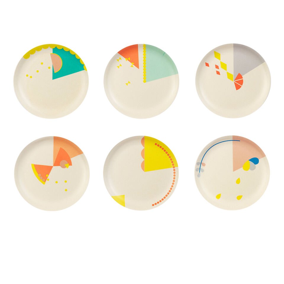 6'LI BAMBU TABAK SETİ