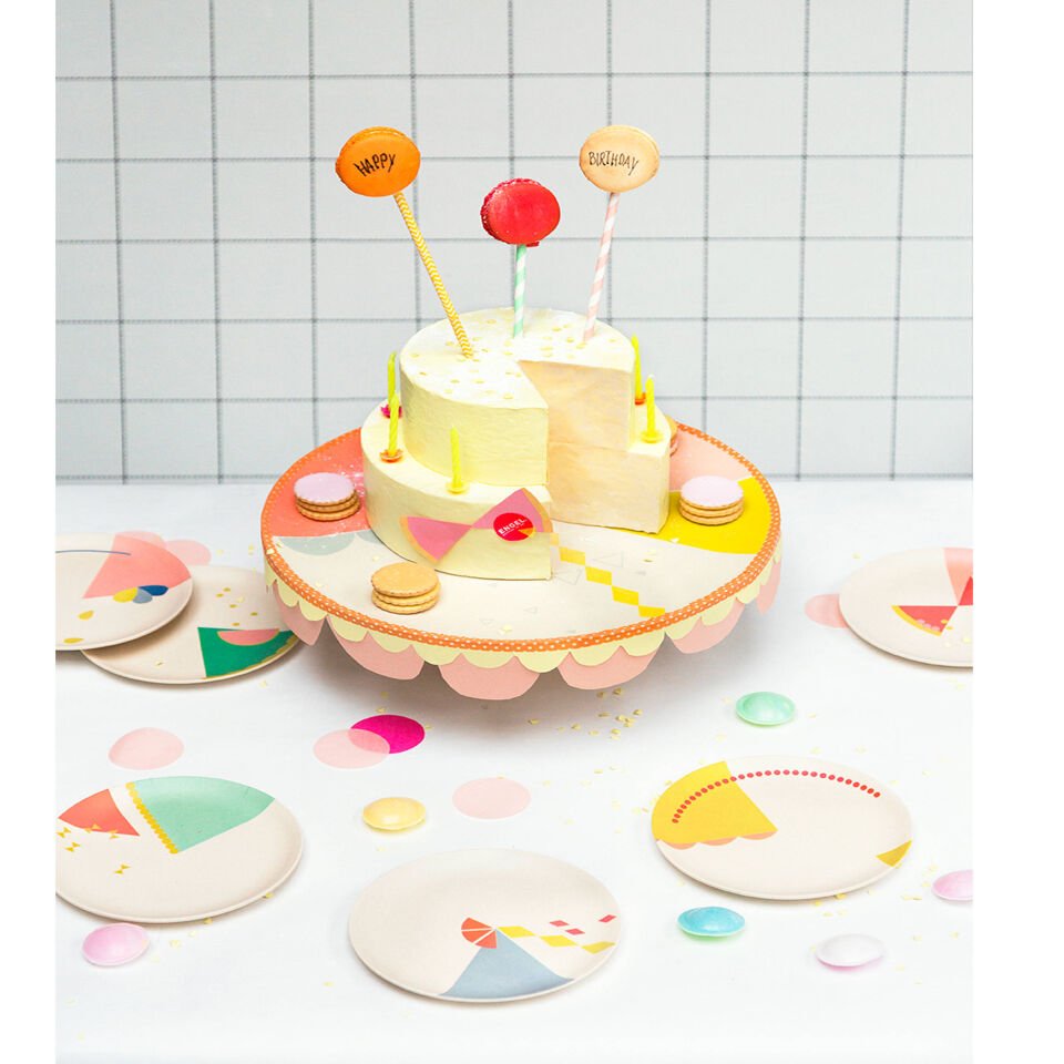 6'LI BAMBU TABAK SETİ