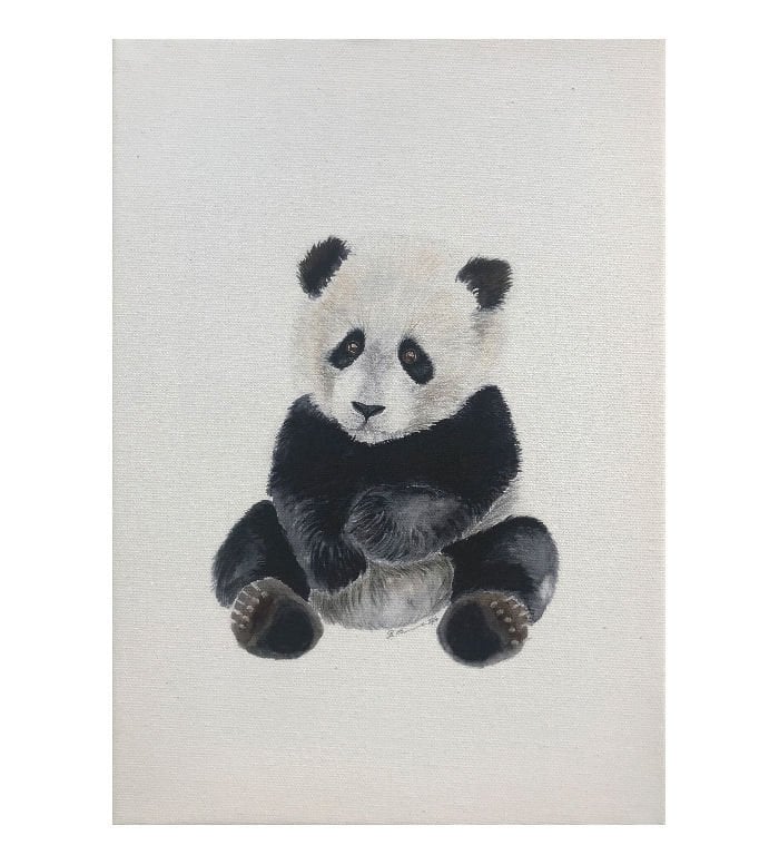 SULUBOYA GÖRÜNÜMLÜ PANDA KANVAS TABLO