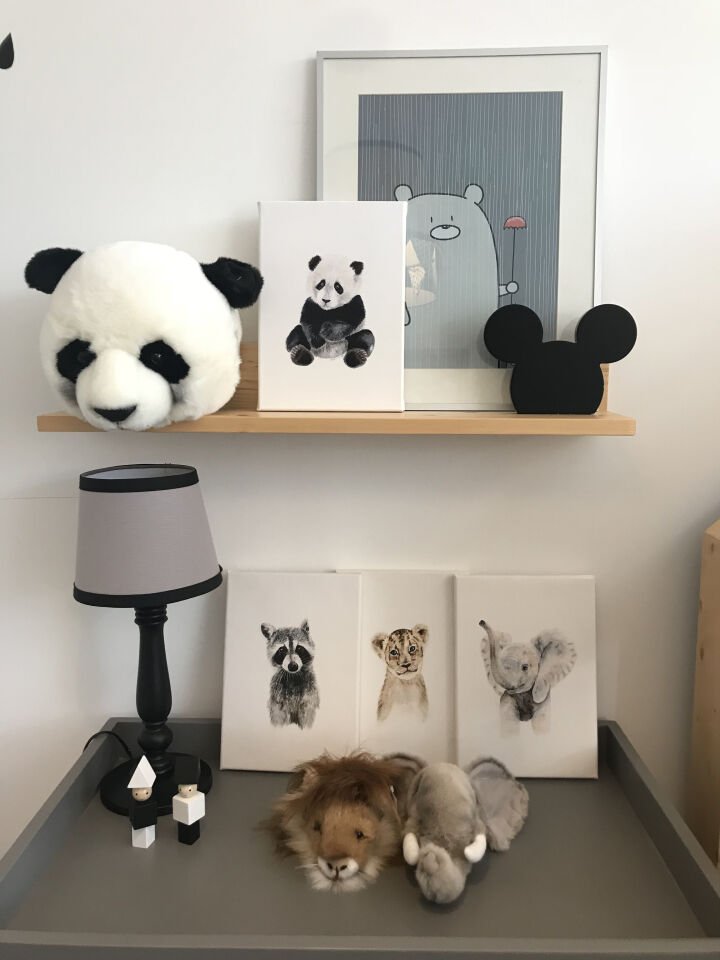 SULUBOYA GÖRÜNÜMLÜ PANDA KANVAS TABLO