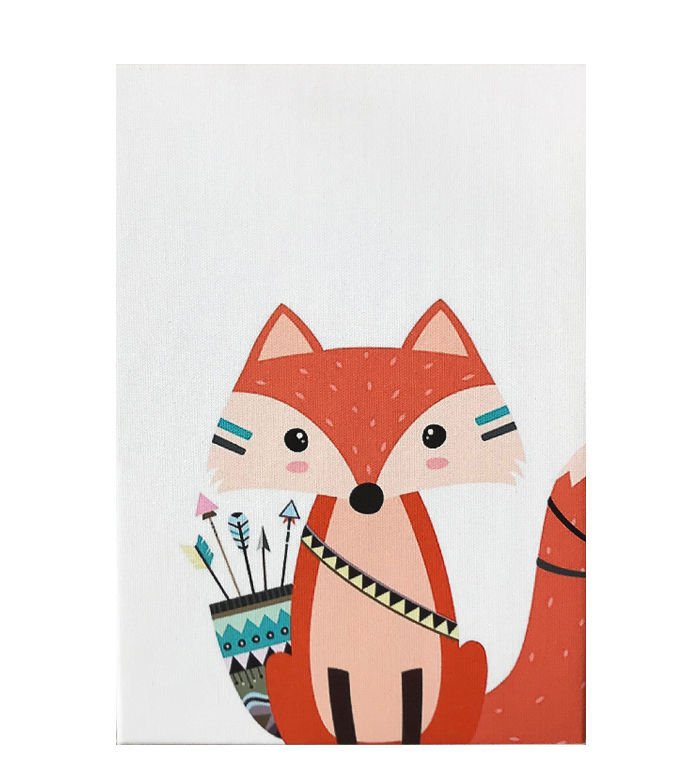 KIZILDERİLİ TİLKİ KANVAS TABLO