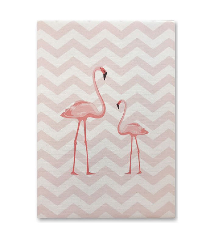 İKİLİ FLAMİNGO KANVAS TABLO