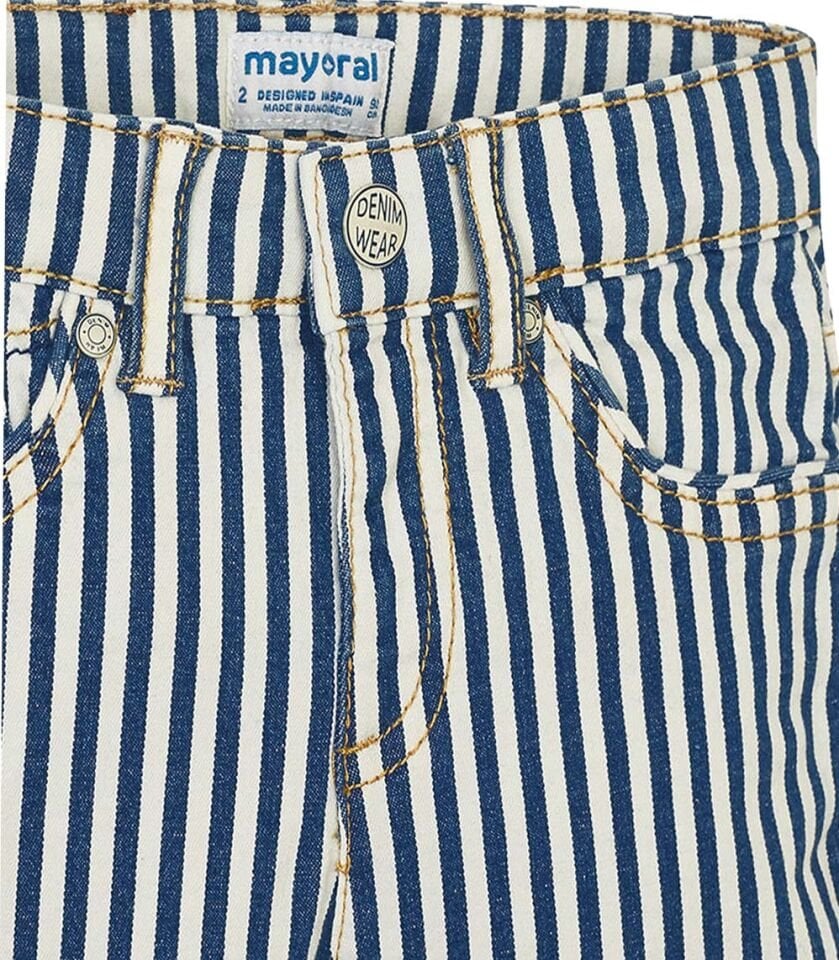 ÇİZGİLİ DENIM ERKEK ÇOCUK BERMUDA