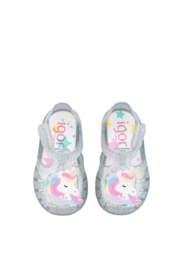 Tobby Unicornio Şeffaf Kız Çocuk Sandalet