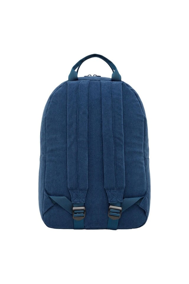 NKMNOLURO LACİVERT FİTİLLİ KADİFE SIRT ÇANTASI